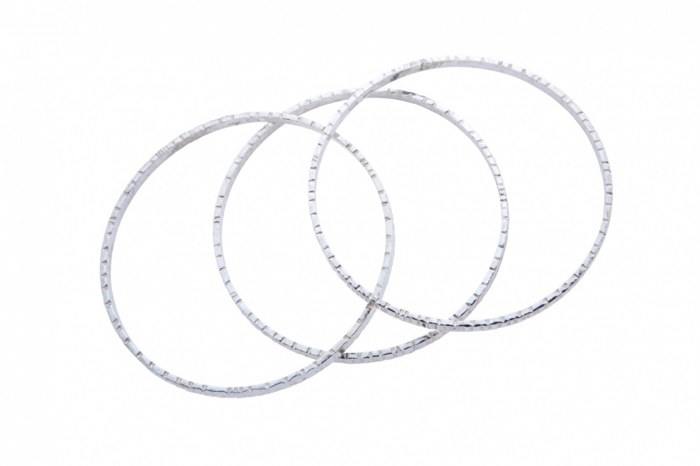 Bracciale cerchio argento 925/.. lavorazione Sforza 